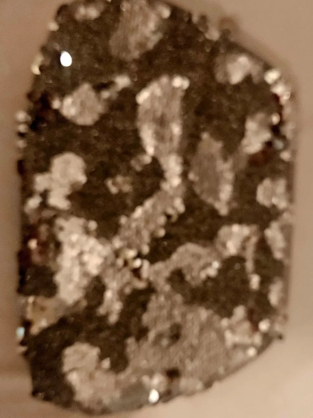 Sequin Cosmetic Pouch - Silver